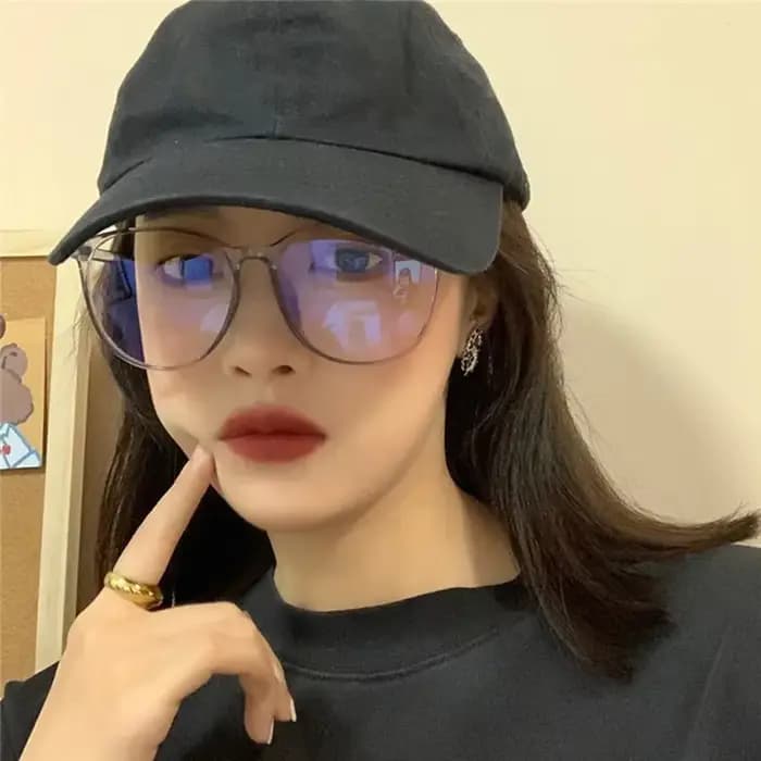 Lunettes optiques Anti-lumière bleue unisexe rétro ultralégères à grande monture carrée