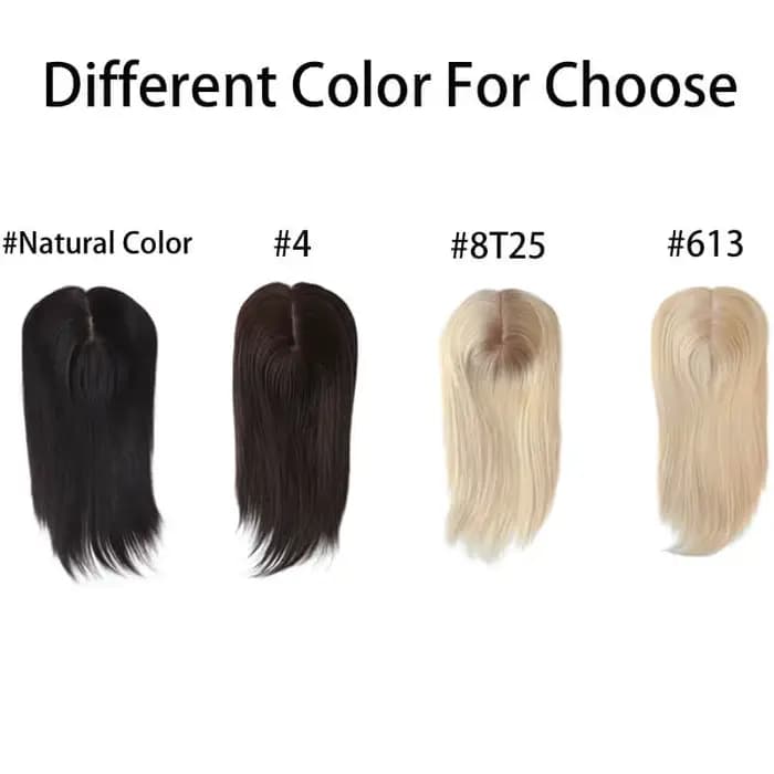 Extensions capillaires juives pour femmes, 16-20 pouces, lisses, en cheveux humains, avec clips, 7x8, toupet pour femmes, aspect naturel