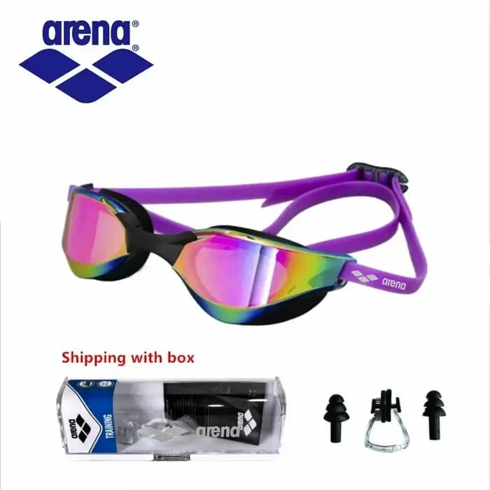 Arema Hit Pro – lunettes de natation professionnelles, étanches, anti-buée, haute définition, UV400, équipement d'entraînement et de compétition