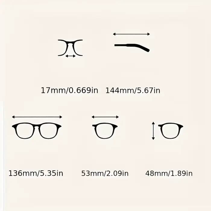 1 paire de lunettes rétro pour femmes, monture complète, style français unique