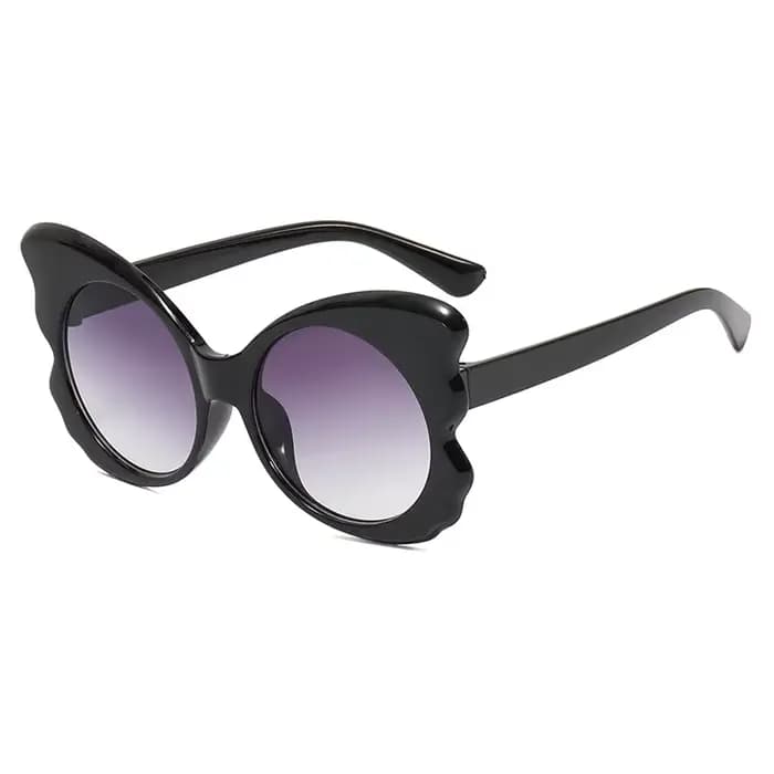 Lunettes de soleil papillon exagérées pour femmes