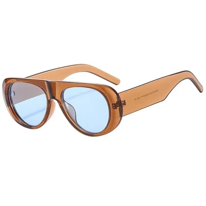 Nouvelles lunettes de soleil ovales femmes hommes Cool marque concepteur