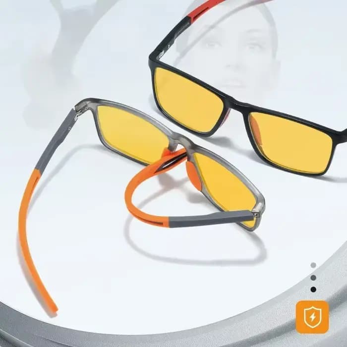 Lunettes anti-lumière bleue jaune pour hommes et femmes