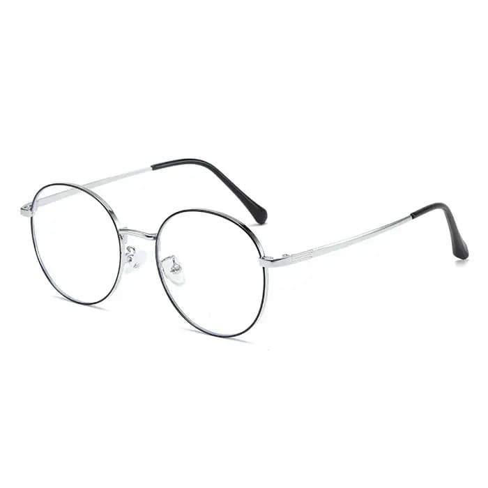 Lunettes à petite monture ovale en fil d'or littéraire