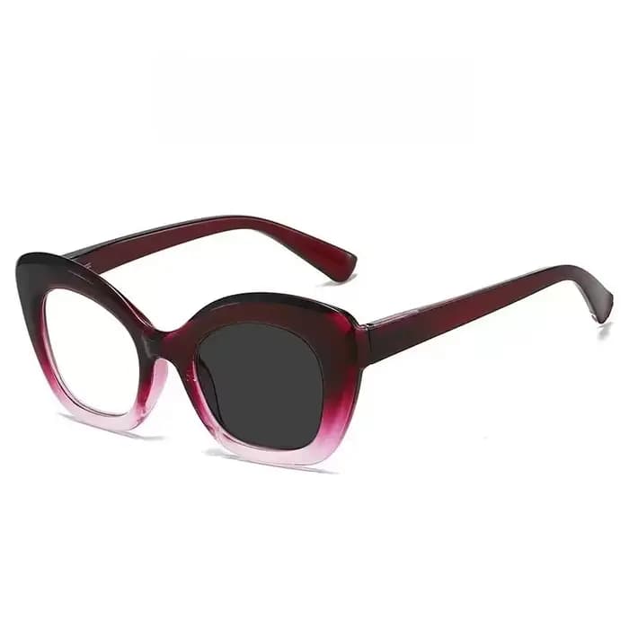 Lunettes photochromiques œil de chat à grande monture pour myopie