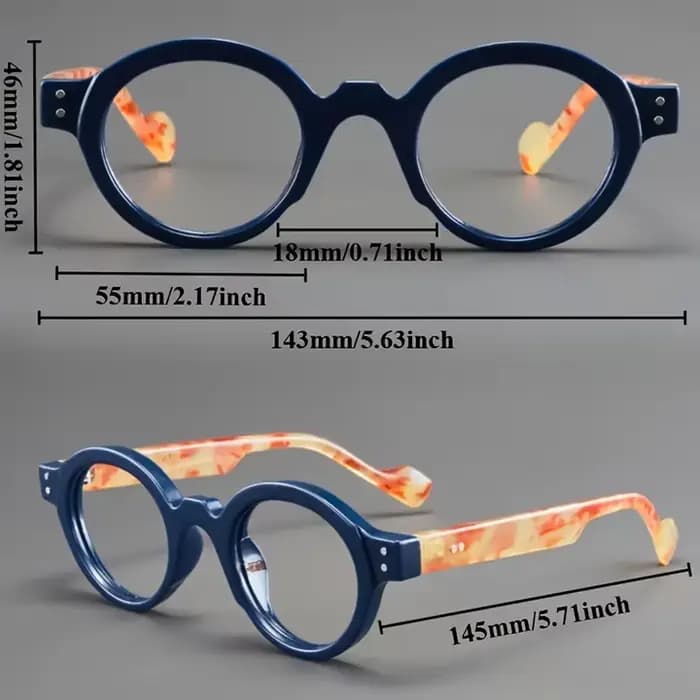 Vintage rétro rond femmes hommes lunettes optiques cadre lecture presbytie
