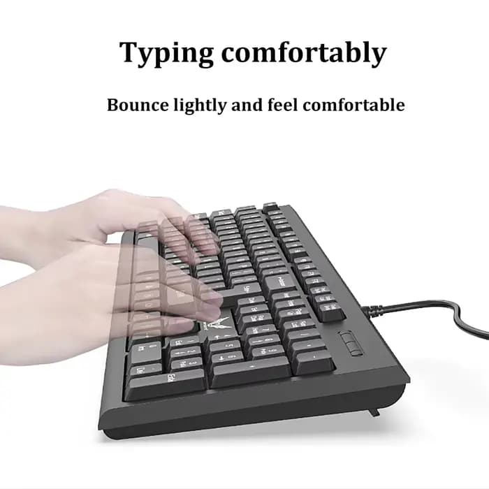 Clavier filaire USB, 104 touches, clavier Standard pour ordinateur portable, clavier de jeu, clavier à Membrane, clavier ergonomique pour PC Windows Mac OS