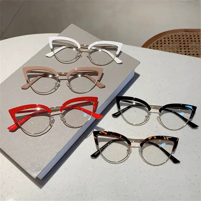 Lunettes rétro œil de chat pour femme