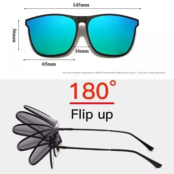 Lunettes de soleil polarisées à Clip pour hommes
