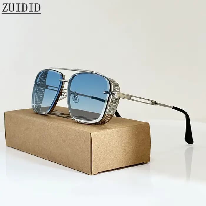 Lunettes de soleil rétro steampunk pour hommes et femmes