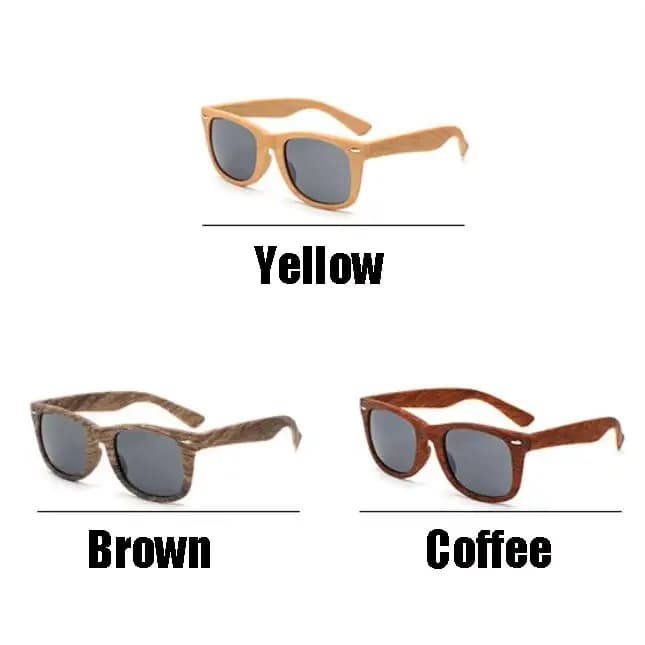 Lunettes de soleil rétro en bambou pour hommes et femmes