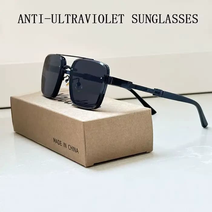 2025 Lunettes De Soleil carrées hommes luxe Vintage