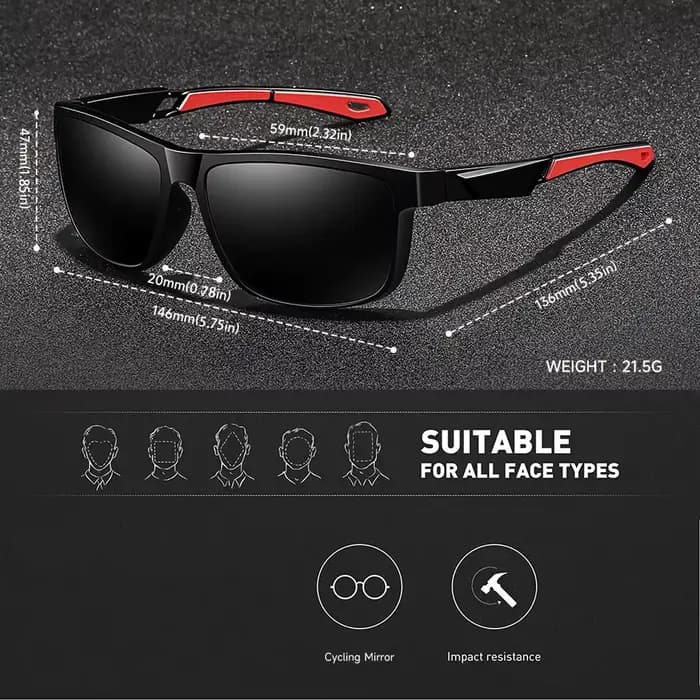 Lunettes de soleil de sport pour hommes et femmes