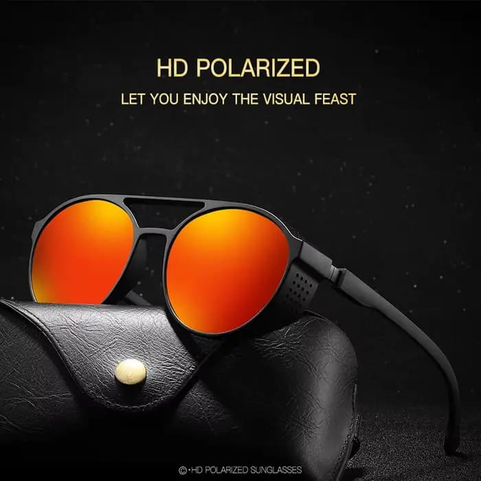 JSJM 2022 nouvelle mode hommes lunettes de soleil polarisées marque de luxe concepteur rond classique conduite pêche