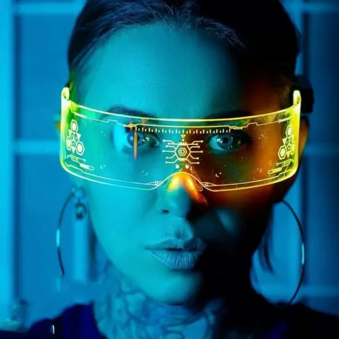 Lunettes de soleil disco colorées scintillantes