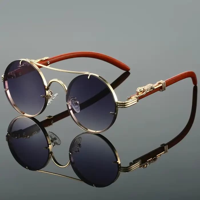 Lunettes de soleil rondes Vintage pour hommes et femmes