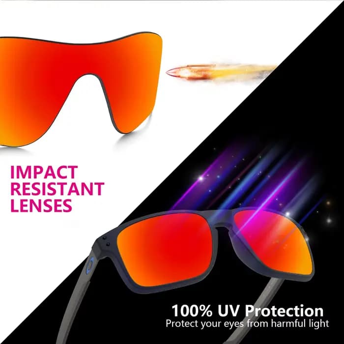 Verres de remplacement interchangeables pour lunettes de soleil Oakley Radar EV Pitch OO9211 – Plusieurs options de couleurs