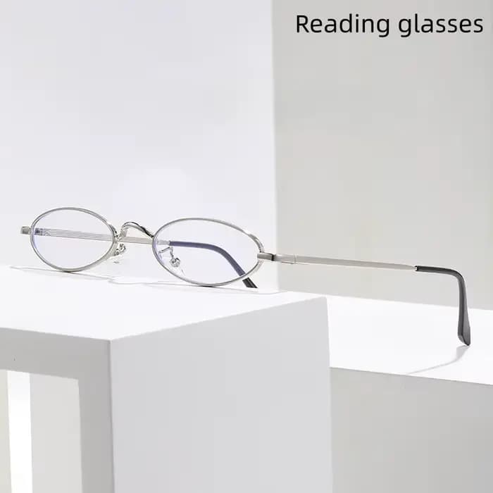 Montures de lunettes en métal ovales personnalisées de petite taille pour hommes et femmes