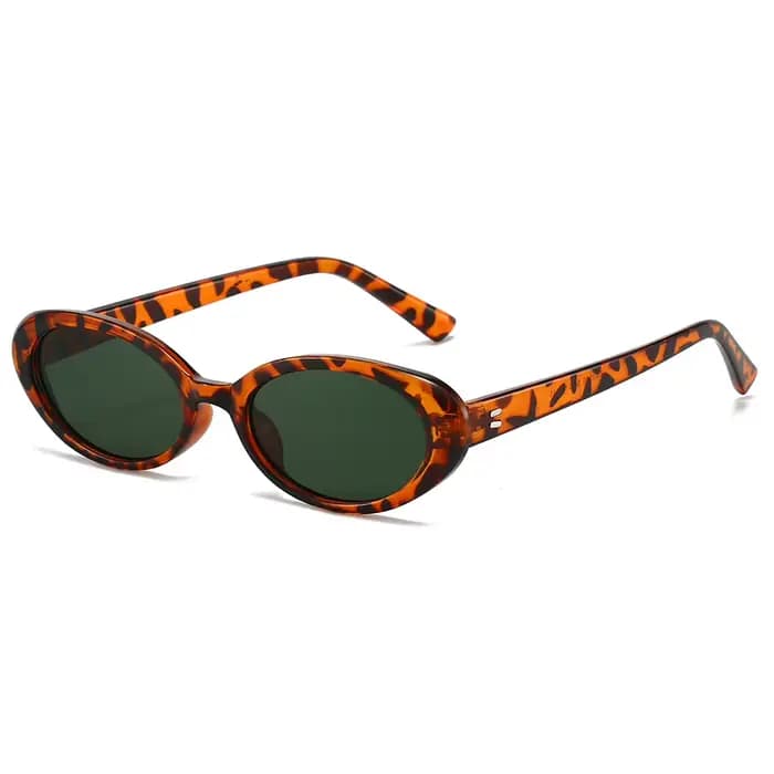 Lunettes de soleil ovales rétro vintage pour femme