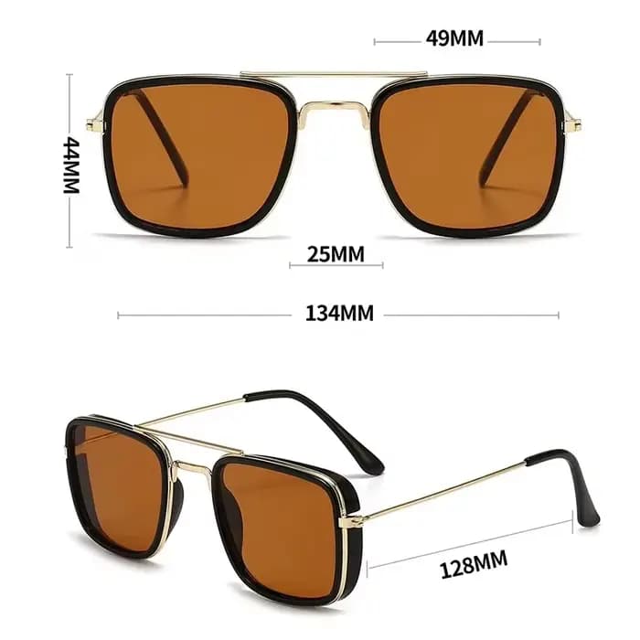Lunettes de soleil carrées pour hommes et femmes