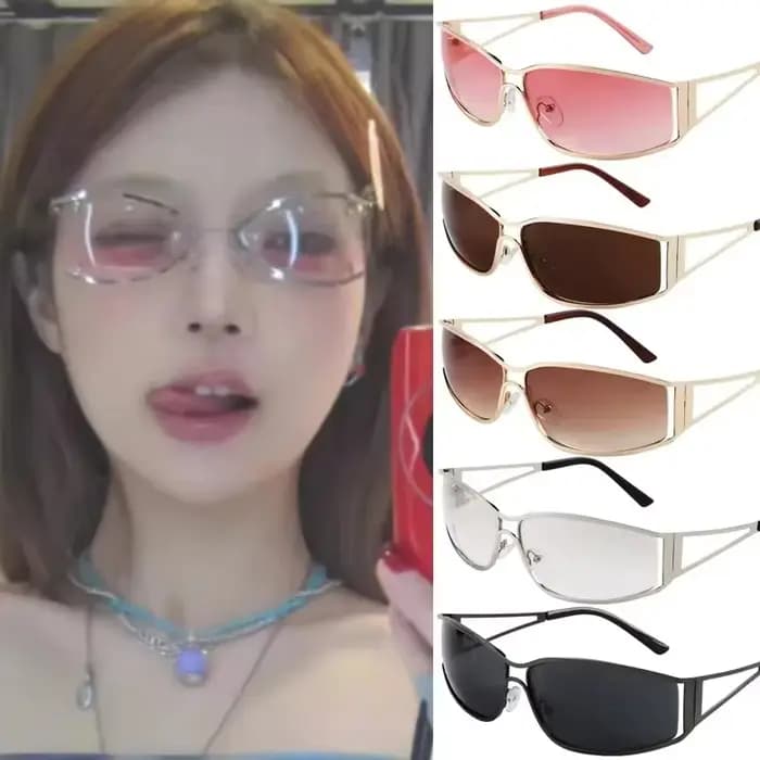Lunettes de soleil Y2K pour femmes