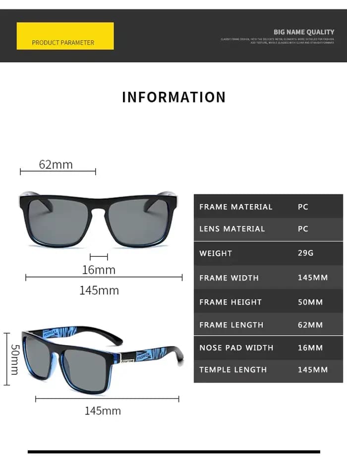Lunettes de soleil polarisées pour hommes et femmes