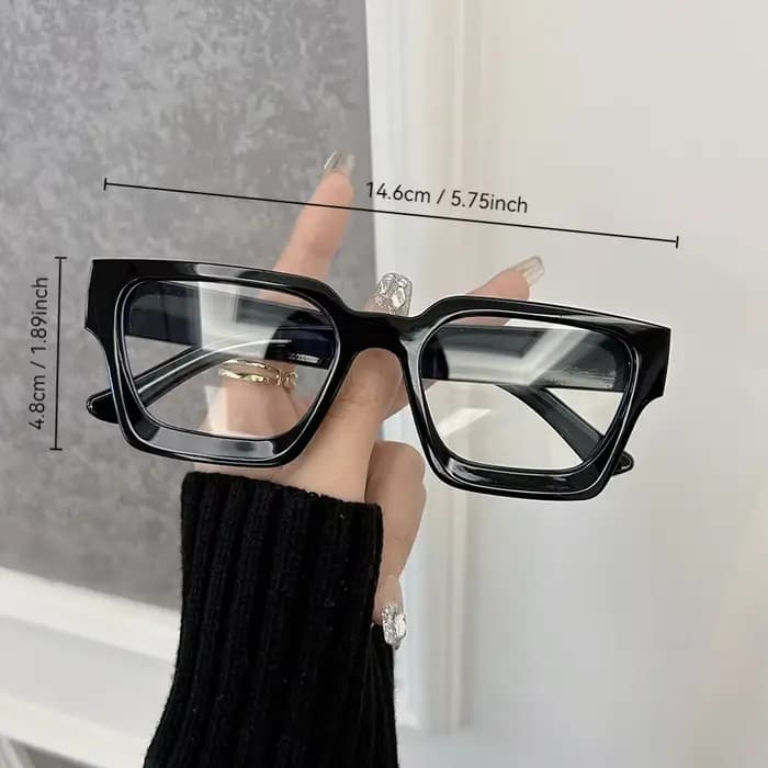 Lunettes carrées décontractées pour femmes et hommes
