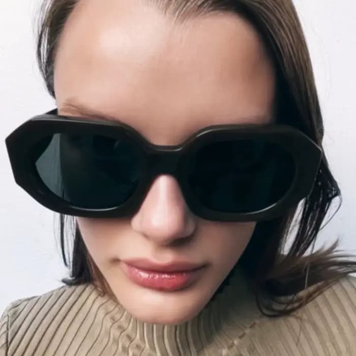 Lunettes de soleil rétro surdimensionnées pour hommes et femmes