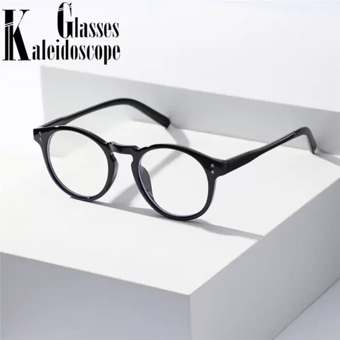 Anti lumière bleue lunettes rondes cadre femmes hommes Vintage