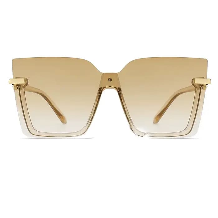 Lunettes de soleil carrées évidées pour hommes et femmes