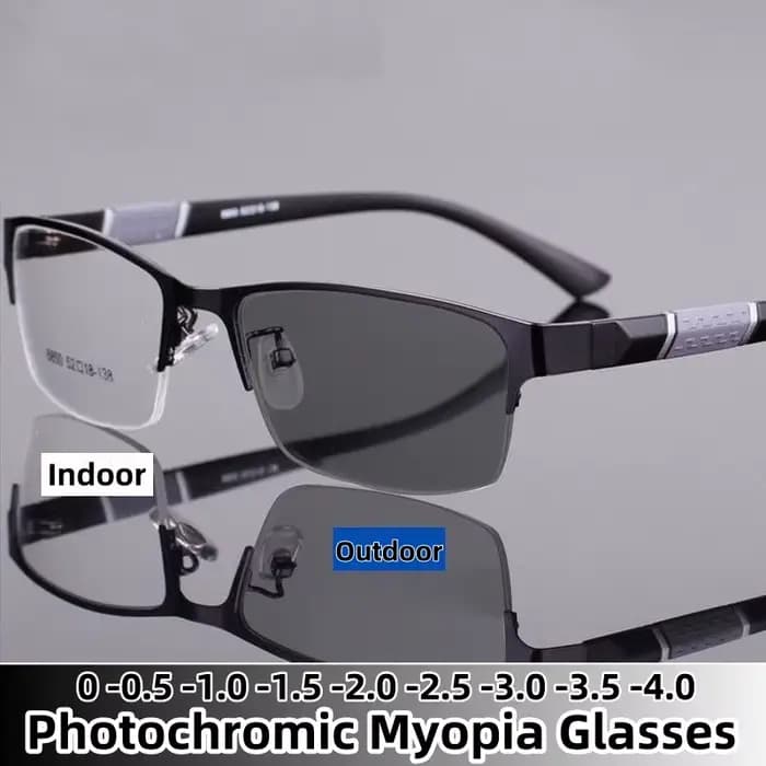 Lunettes de myopie photochromiques pour hommes
