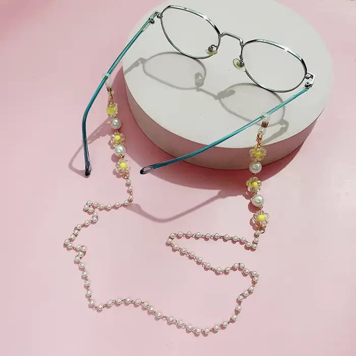 Lunettes de soleil en perles de cristal pour femmes