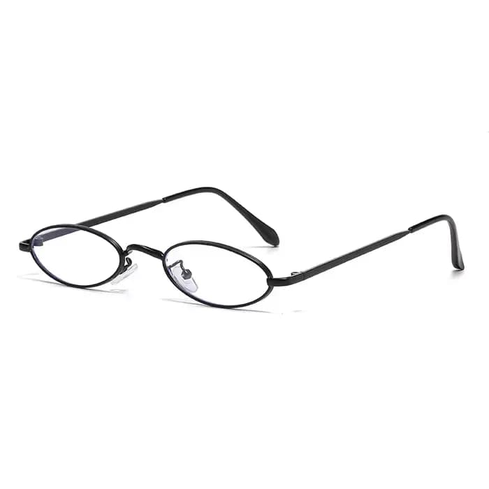 Montures de lunettes en métal ovales personnalisées de petite taille pour hommes et femmes