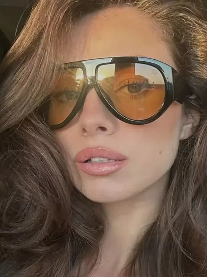 Vintage mode surdimensionné lunettes de soleil femmes marque concepteur grand cadre