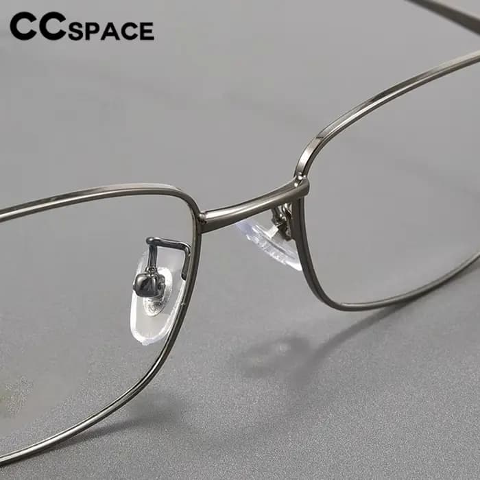 Petites lunettes rectangulaires en titane pour femmes et hommes