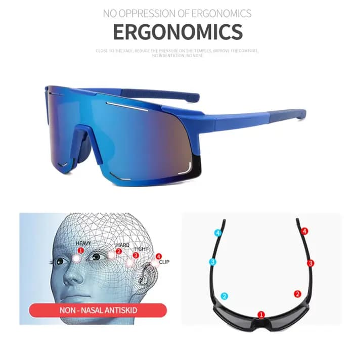 Lunettes de soleil de cyclisme polarisées pour hommes et femmes