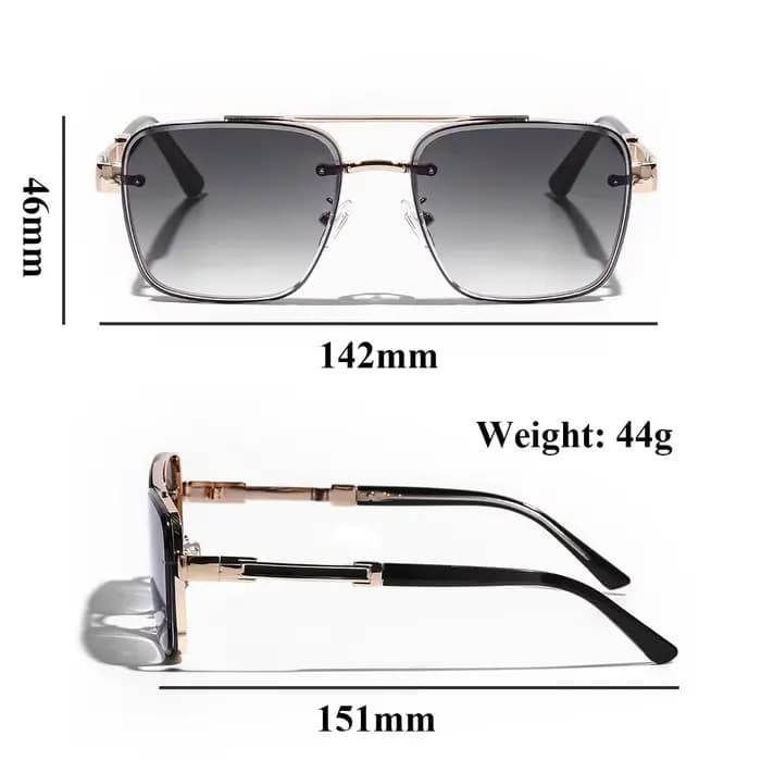 Ruiao – lunettes de soleil carrées pour hommes