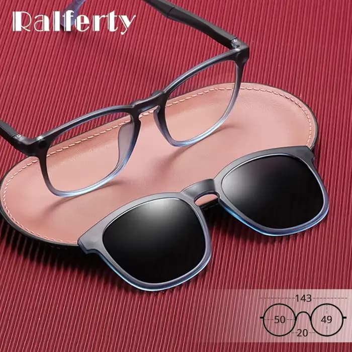 Ralferty-Lunettes de soleil magnétiques 2 en 1 pour hommes