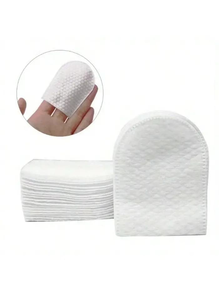 30 pièces/50 pièces/100 pièces tampons démaquillants jetables de Type lit de doigt tissu Non tissé en forme de U Double face Type de poche démaquillant doux non pelucheux avec un bon effet
