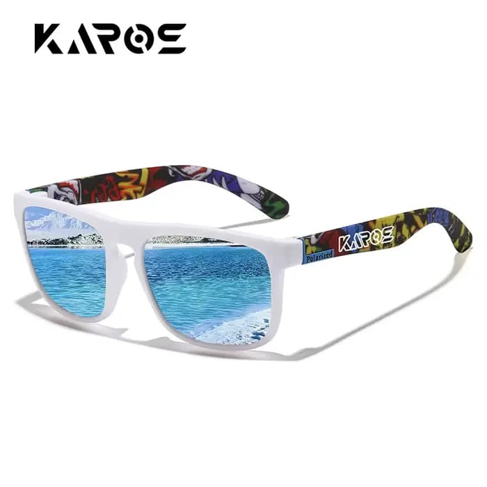 KAROS lunettes de soleil hommes/femmes polarisées carré miroir marque Design luxe UV400 parasol unisexe pêche conduite cyclisme randonnée