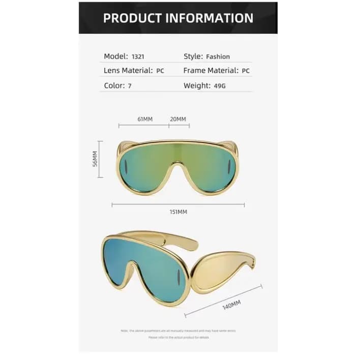 Samjune Y2K – lunettes de soleil Punk pour femmes et hommes