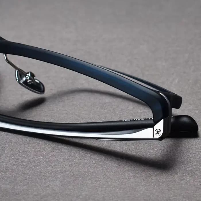 Monture de lunettes d'optique en titane pur TR90 pour hommes