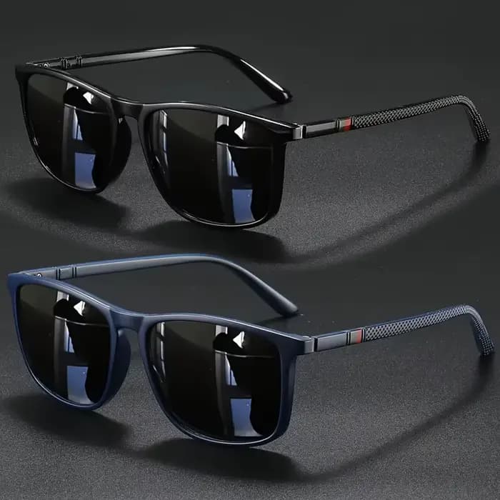 2/3 paires de lunettes de soleil de luxe carrées vintage pour hommes et femmes