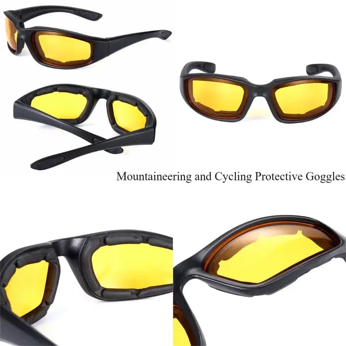 Lunettes de moto-lunettes tactiques anti-poussière UV400 pour la chasse