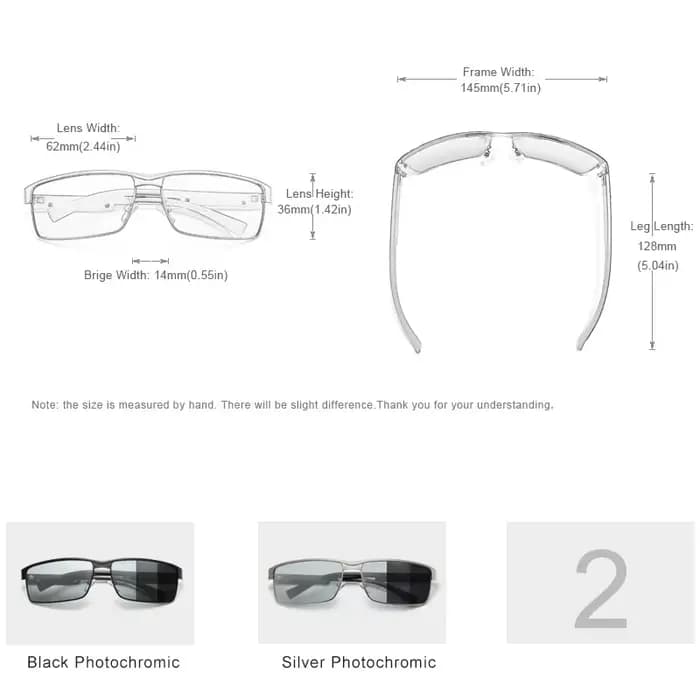 KINGSEVEN Hommes Polarisées Photochromiques lunettes de Soleil Femmes Caméléon