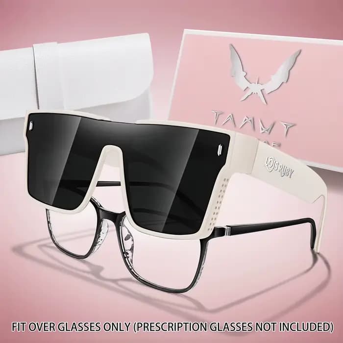 Lunettes de soleil carrées surdimensionnées pour hommes