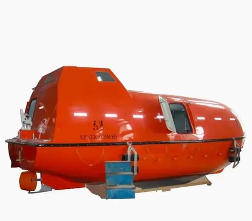 NOUVEAU Bateau de sauvetage entièrement fermé en fibre de verre Sola F. R. P. à vendre à prix avantageux