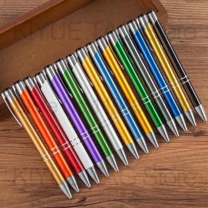 En gros 100 50 20 pièces graveur Laser personnalisé Logo stylo à bille créatif école d'affaires anniversaire mariage petit cadeau