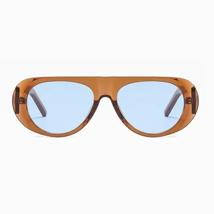 Nouvelles lunettes de soleil ovales femmes hommes Cool marque concepteur