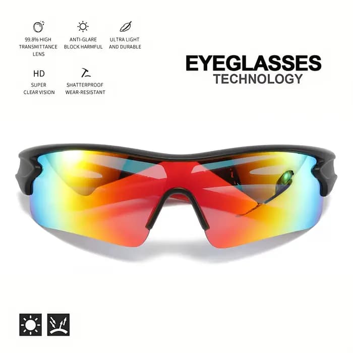 Nouvelles lunettes de sport de protection UV400-lentille légère à couverture complète